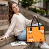 Cute Fox Printed Tote Bag Large Portable Shoulder Bag for Daily Commute Shopping Handbag