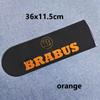 36x11cm Pokrowiec ochronny na koło zapasowe do bagażnika tylnego samochodu Naklejka z emblematem dla BRABUS G63 G65 G400 G500 G350 800 900 Klasa G