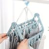 Plastic Hanger with 32 Clips, Designed Specifically for Hanging Clothes, Underwear, Socks, and Daily Household Items