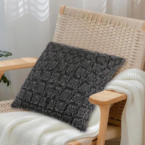Pillow Cover Breathable Double-Sided Checkered Style Pillow Case Living Room Sofa Bedroom Office Throw Pillowcase