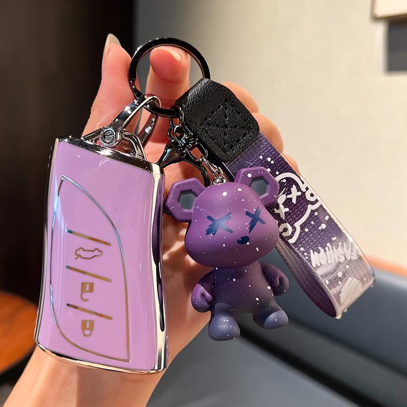 Lexus Key Case for UX260H, ES200, RX, NX, LX - Women's Car Key Bag Shell & Buckle