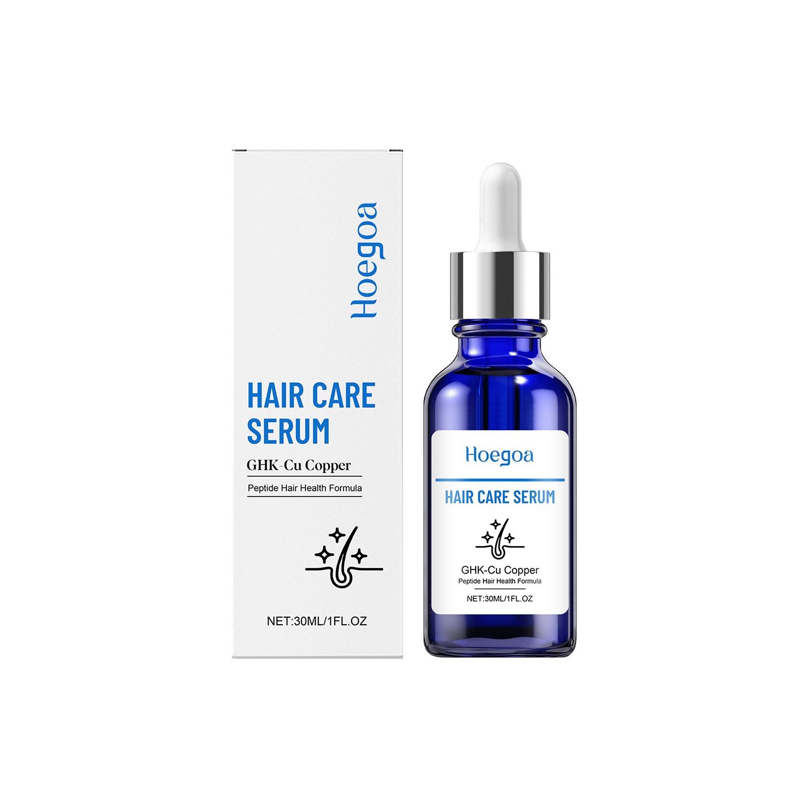 Copper peptide hair serum nourishes the scalp, smooths hair, and protects hair roots 30ml