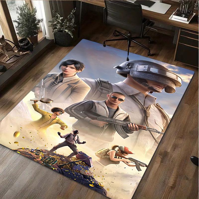 1Pc pnbg Print Rug - Computer Chair Area Rug home decoration Carpet For Living Room Bedroom Flooring Mat