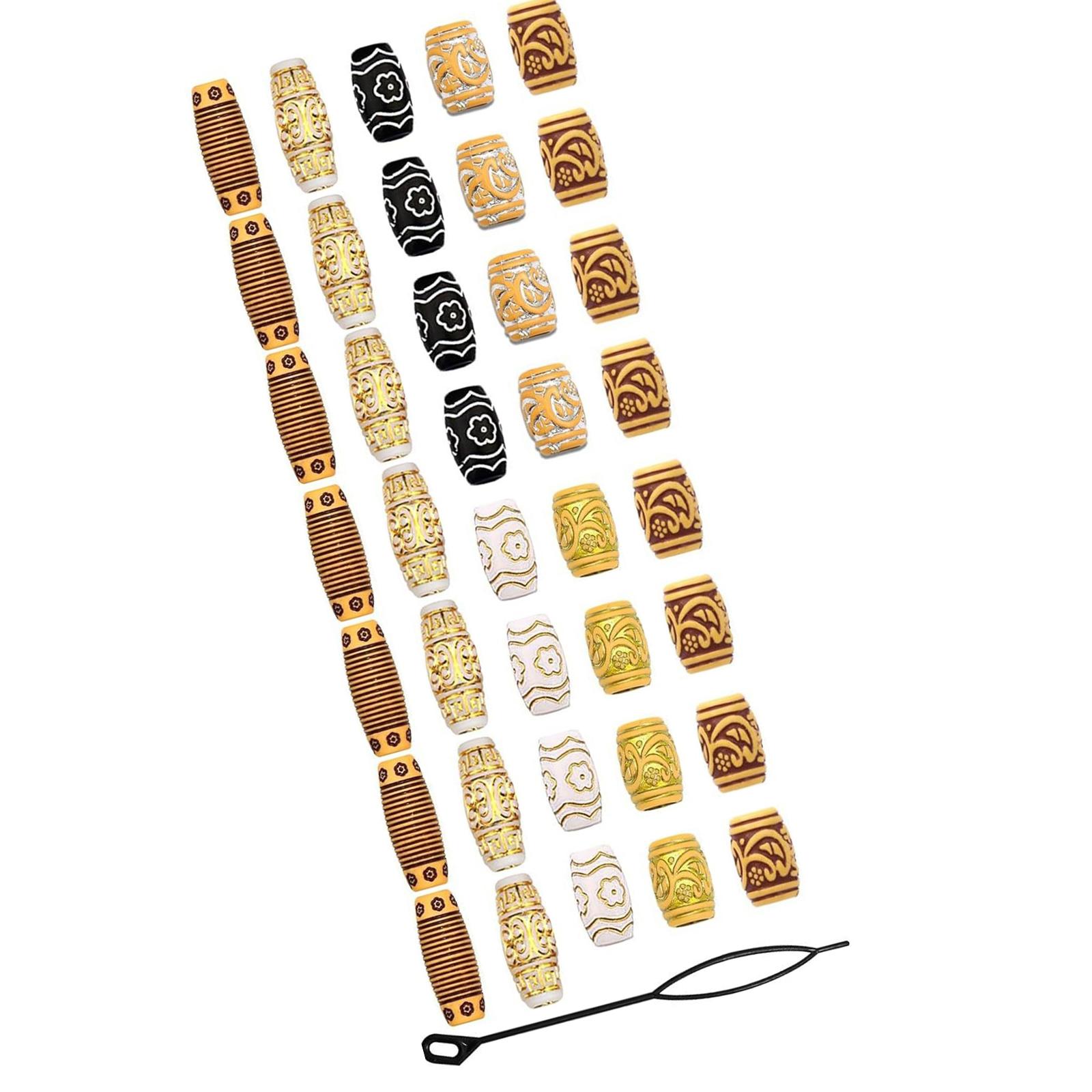 

Золото Серебро Косы Дреды Кафф для Ушей Аксессуары Бусины Инструмент для Укладки Волос для Женщин и Мужчин Аксессуары для Укладки A