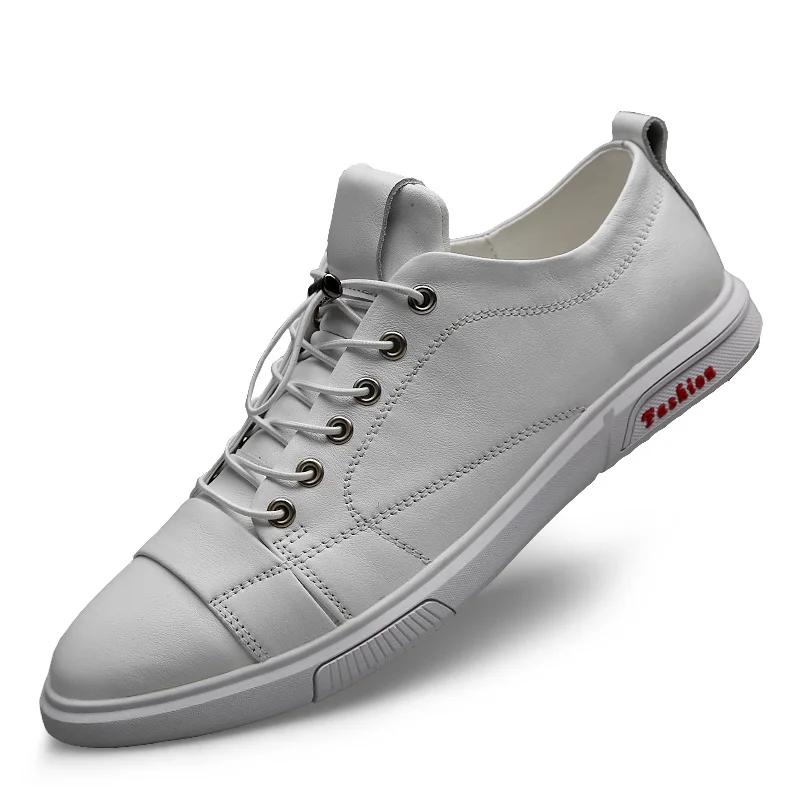 Men Genuine Leather Oxfords Shoes Luxury Brand Italian Style Male Footwear Shoes for Men Flat Lace-Up Shoes Man Big Size