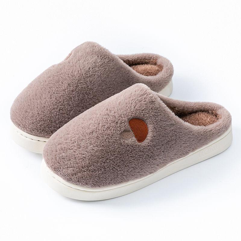 Plüsch Hausschuhe Damen Saison Zuhause Indoor Warm Rutschfest Haushalt Flauschige Mopp Fleece Baumwolle Hausschuhe