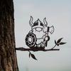 1pc Metal Viking Gnome Yard Decoration – Unique Metal Art for Garden, Tree, Backyard, and Outdoor Spaces. Perfect Garden Gift