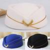 Costume Props Women Lady Costume Accessories Party Hats Air Hostesses Hat Stewardess Hat Beret Hat
