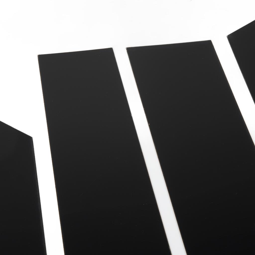 6Pcs B Pillar Posts Trim Glossy Black Exterior Window Decal for Macan 95B 2014 To 2025 Exterior Side Door Window Trim