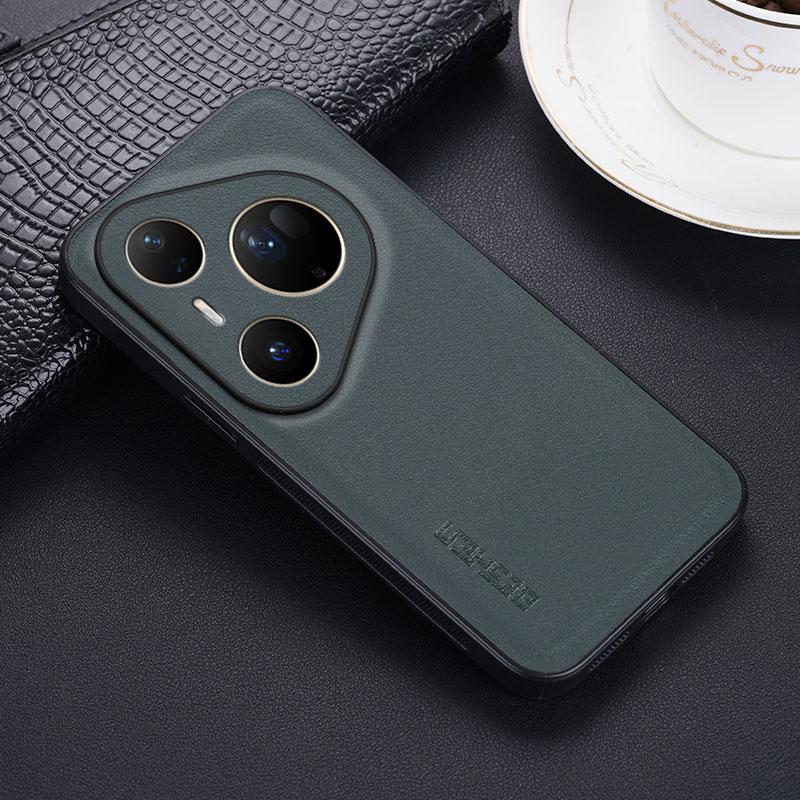 

Матовые противоударные жесткие чехлы из ПУ кожи для Huawei Pura80 Pro Pura70 Ultra Pro + Plus Полностью защитная силиконовая бамперная накладка Huawei Pura 80 Pro+