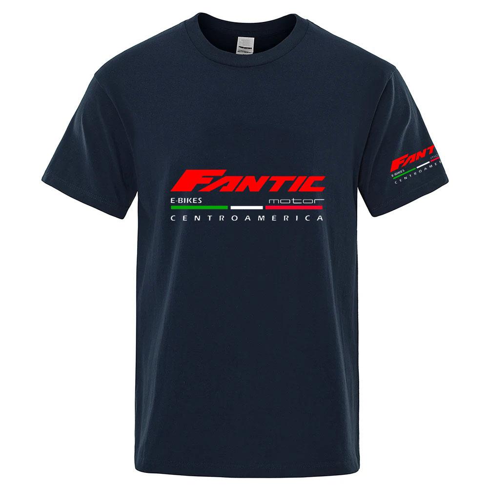 Fantic Motor Logo Print 2026 Unisex Freizeit Sportoberteile Joggen Radfahren Sommer Schnelltrocknend Tägliches Laufen Sportbekleidung T-Shirt