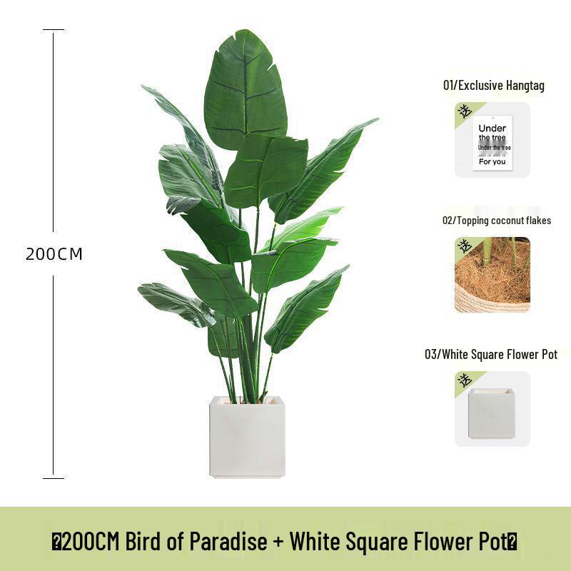 Bird of Paradise Indoor Artificial Floor Plant - Luxurious Bionic Greenery Decor for Living Room