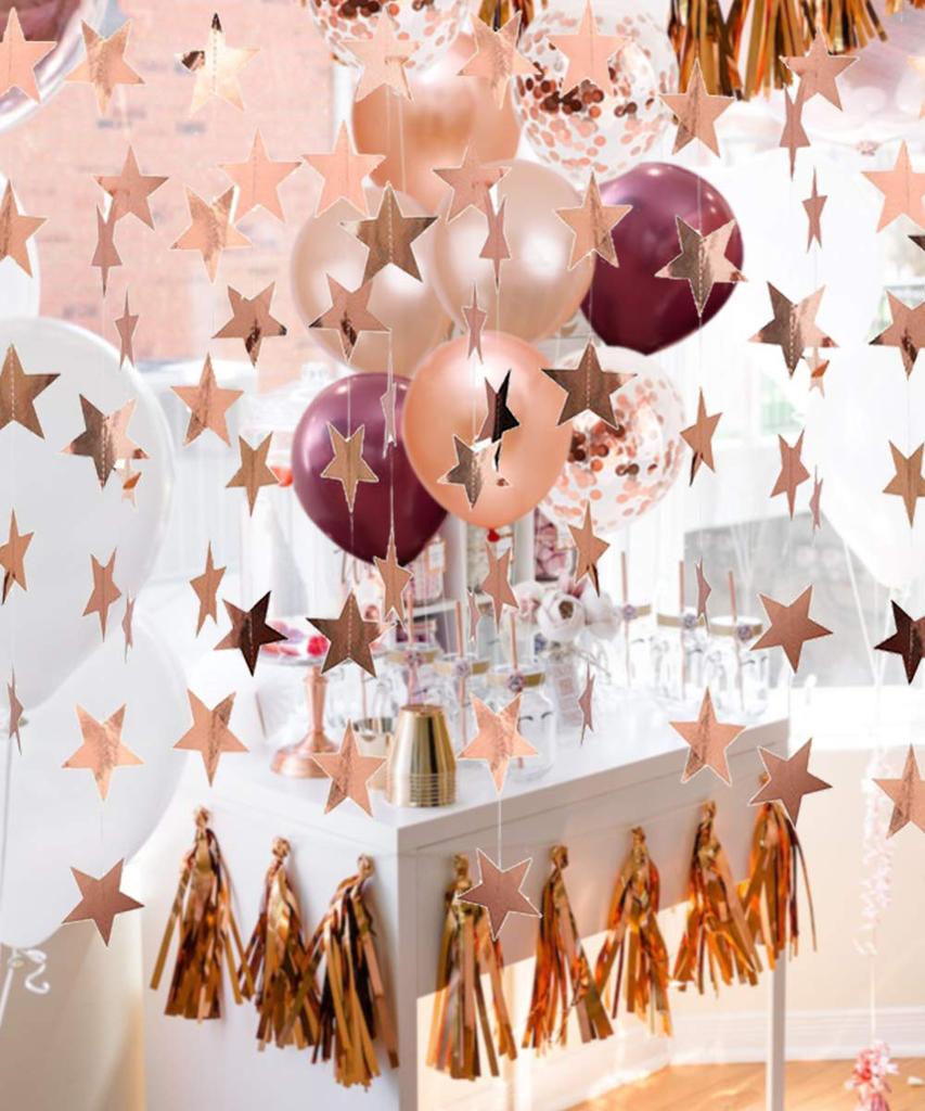Miramall Retirement Party Retirement Anniversary Shiny Rose Store Women Decorations, Celebration, Balloons, Confetti, Gold, Latex, Black, Decorations,