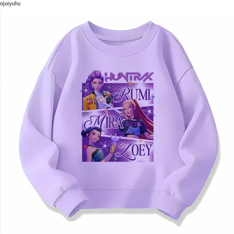 

Подарок для фанатов кино Худи Манга Дети Huntrix Kpop Охотники на демонов Детский свитшот Милый тигр Харадзюку Худи для мальчиков и девочек 150