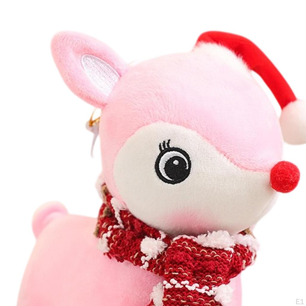 Christmas Reindeer Plush Doll, Xmas Toy, Realistic Soft Deer Stuffed Animal Toy