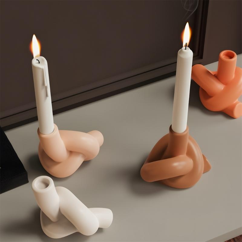62KD Elegant Knot Silicones Holders Stand Molds For Holiday Party Home Decors