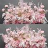 Artificial Silk Flower Row for Wedding Decor, T-Road Guide, and Celebration Gift by Yuli – Genuine Wedding Flower Art.