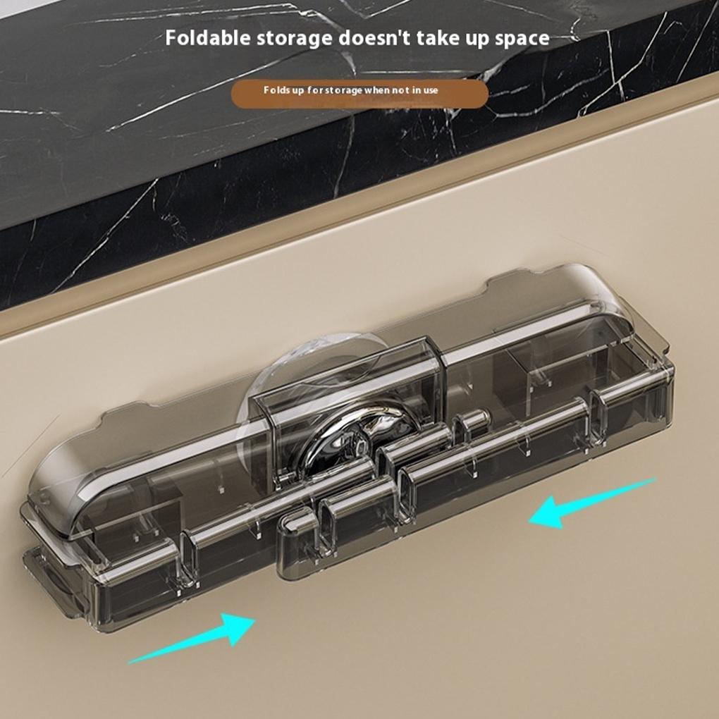 2026 New Foldable Folding Bracket, Transparent ABS Material, Simple Operation, Trash Bag Suitable For Cabinet Pantries