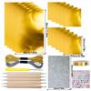 Foil Sheets Art Kit Handmade Gold And Silver Foil Paper Craft Kit Christmas Ornament Making Kit For Art Painting And Engraving