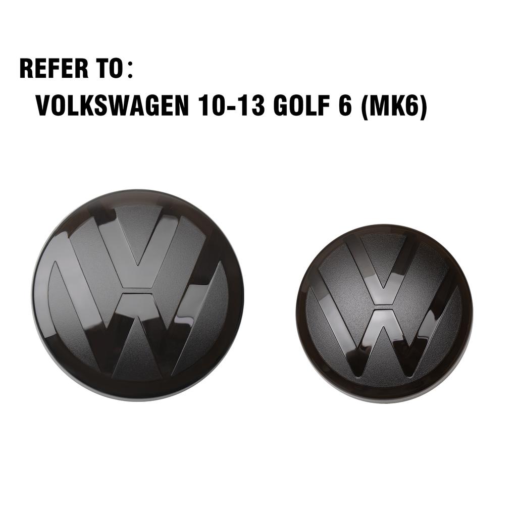 Car Front Grill Badges Rear Trunk Emblem Lid Covers Logo Sticker Black Center Cover For VW Polo Golf 6 7 8 VARIANT PASSAT CC Va4