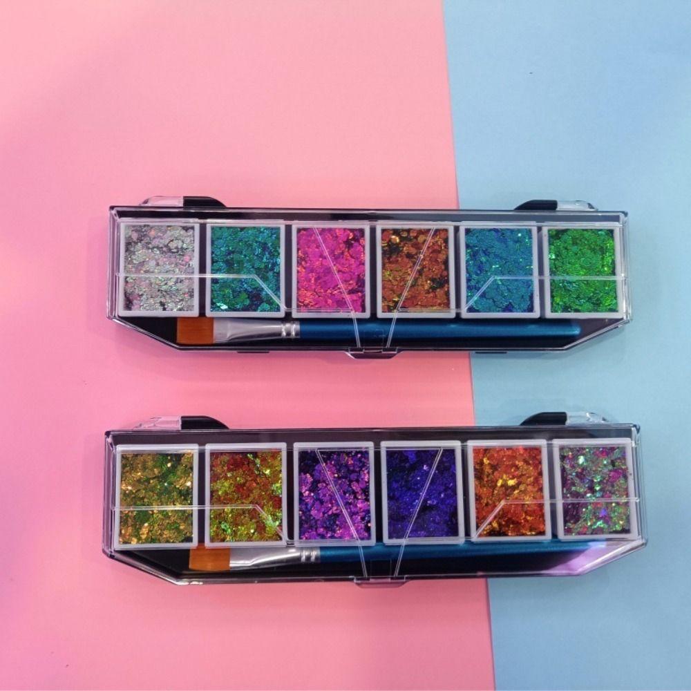 Quick Drying Glitter Palette Lightweight Face Glitter New Design Color Shifting Glitter
