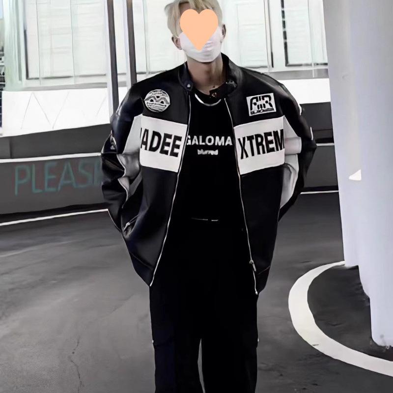 

Jacket Spring Fake Two-piece Jacket Men s Hooded Business Casual Versatile Men s Spring and Autumn Coat Trend M