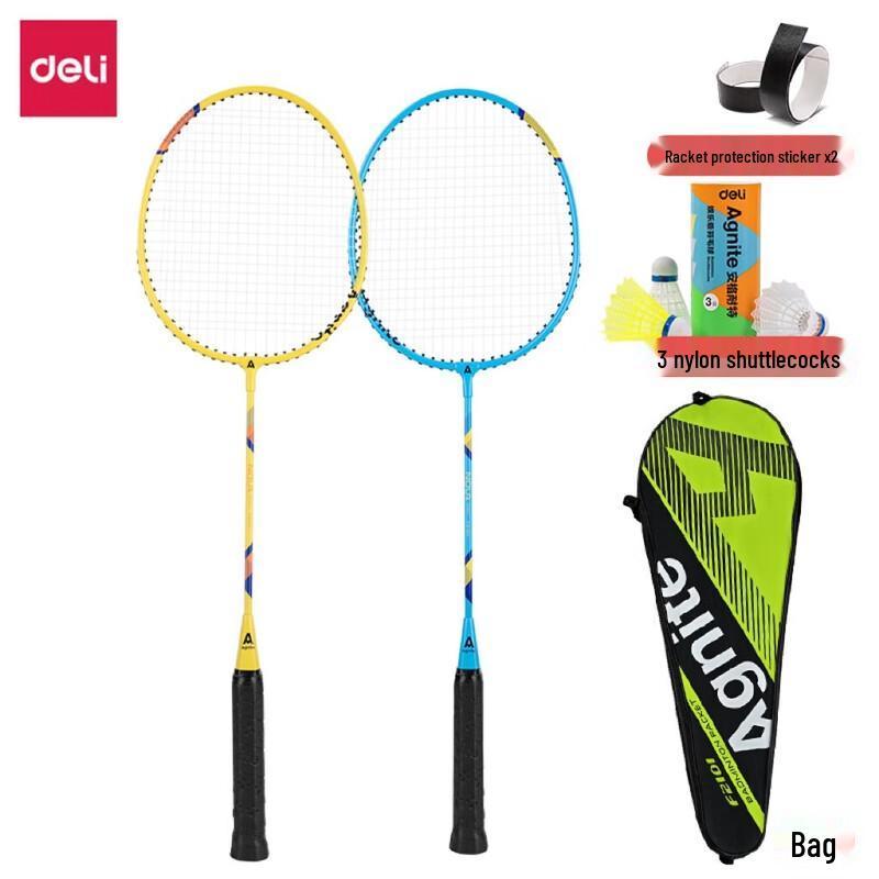 Deli Beginner Badminton Racket Set