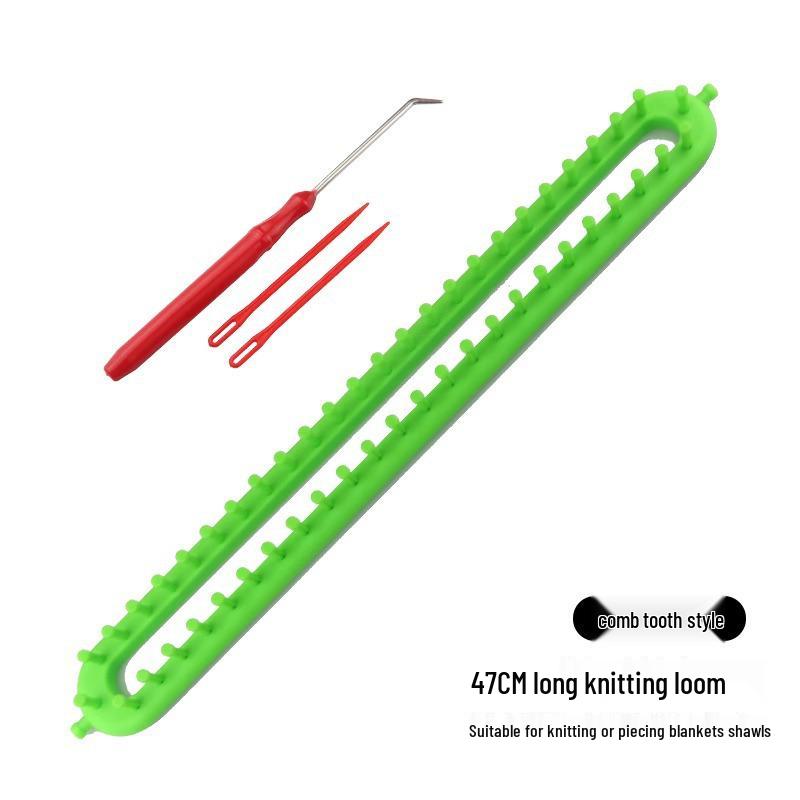 Set de instrumente de tricotat DIY: Mașină de tricotat cu dinți fini pentru eșarfe și pulovere.