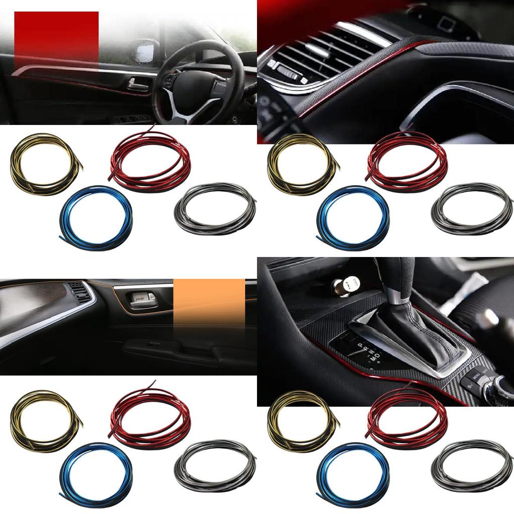 Car Interior Led Trim Strip With Pvc Material For Universal Vehicles And Auto Interior Decor