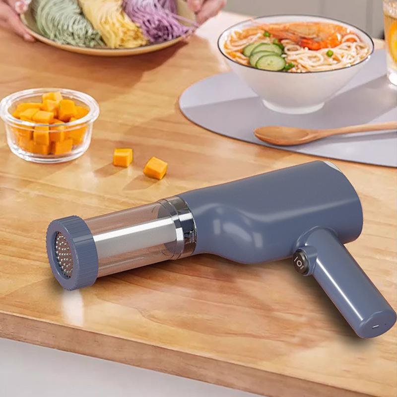 Cordless Pasta Maker Dough Press With 6 Different Moulds Handheld Electric Noodle Machine Electric Noodle Press for  Restaurant
