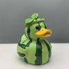 Cartoon Watermelon Duck Statue Decorative Duck Ornament Dragon Fruit Duck Figurine  Office Decor