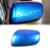 Blue Left Driver Side Car Rearview Mirror Cap Cover For Honda Fit/Jazz 2009-13