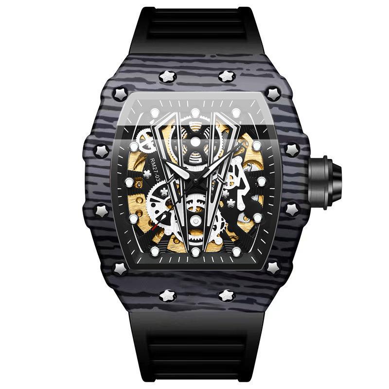 Bingbang Watch Automatic Hollow Mechanical Watch Miller Fashion Men S Sports Watch.
