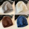 Hollow Mesh Knitted Hat Handmade Crochet Skullies Cap Retro Bucket Hat  For Women
