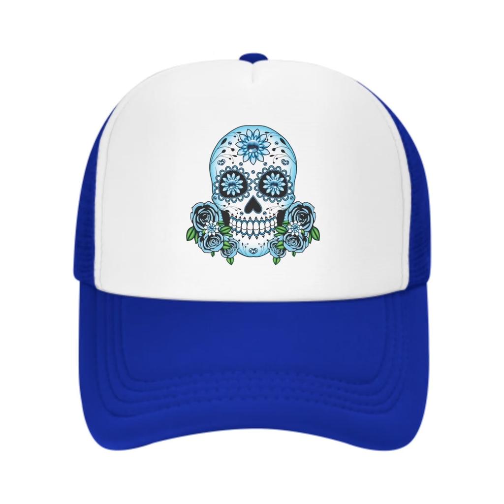Angry Wolf Head Graphic Trucker Hat Adjustable Mesh Baseball Cap Unisex Outdoor Sun Protection
