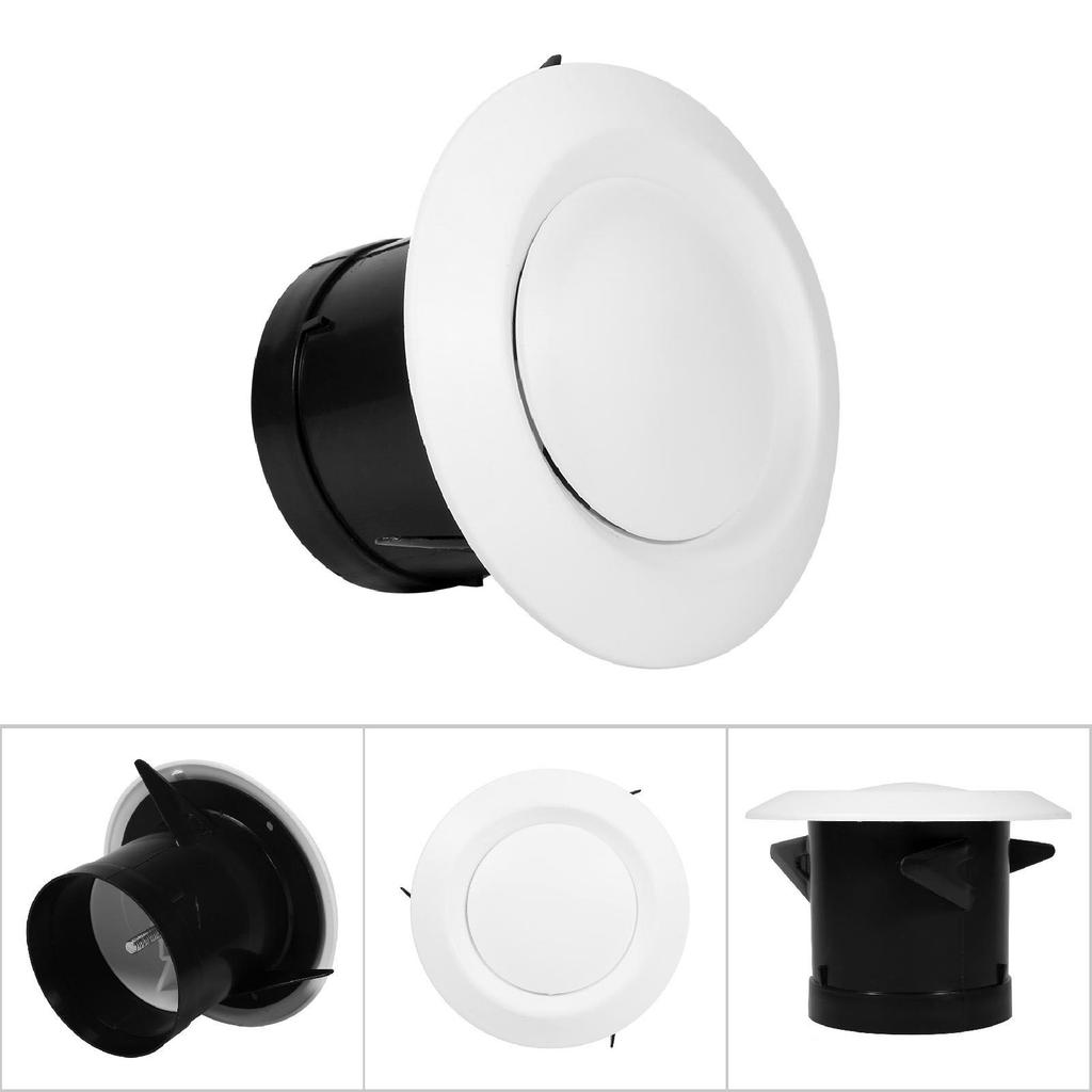 1 buc. Difuzor Tavan Valvă Alimentare Evacuare Gura de Aerisire Anemostat Capac Tubulatură Ventilație ABS 75mm/100mm/150mm/200mm