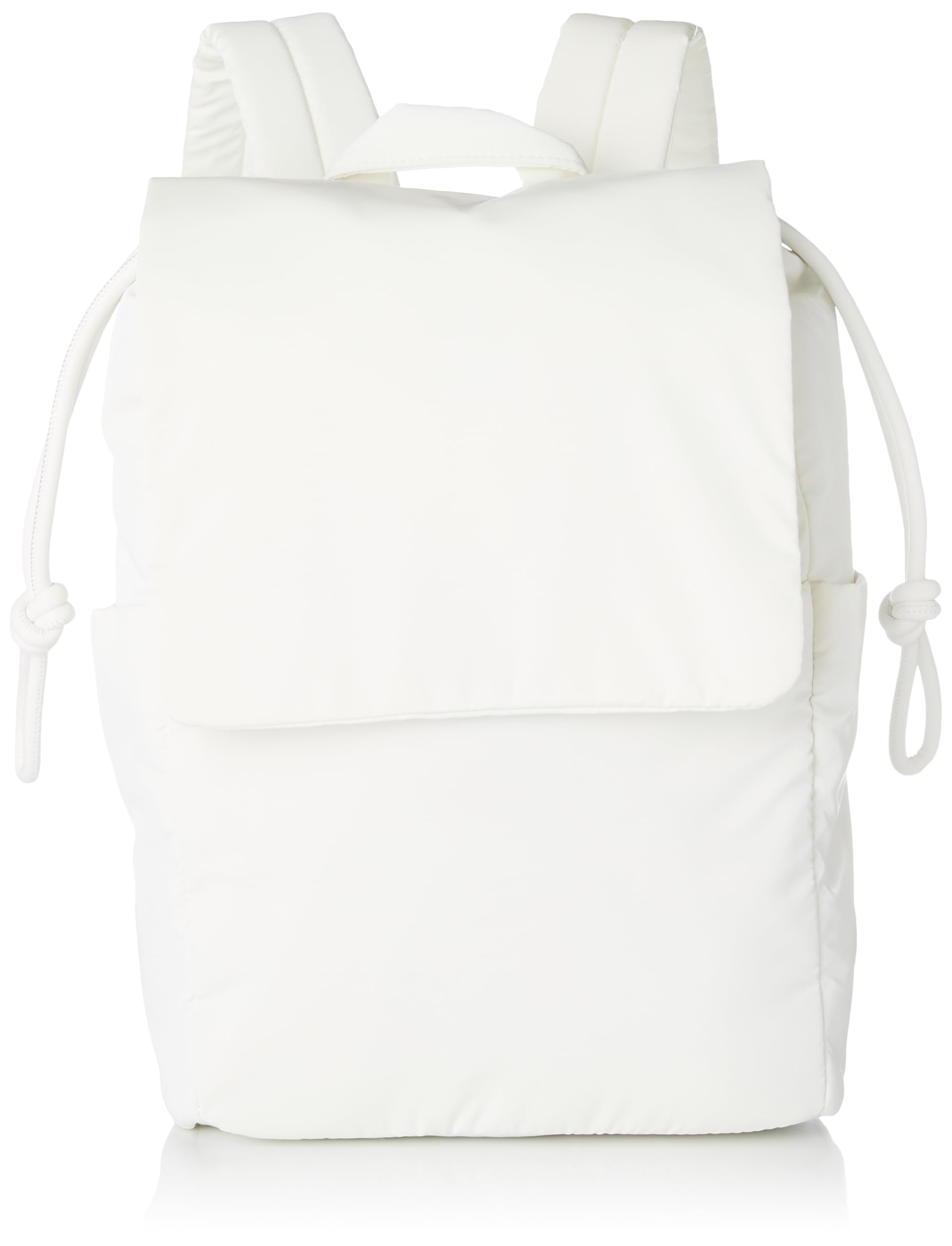 Рюкзак-мешок Cuco из блестящей ткани с клапаном, размер А4, 2353111006, Белый (201)