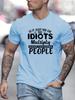 Summer Mens T-shirt Fashion Short Sleeve Men's 3D Letter Print Loose Large Casual Round Neck Short Sleeve T-shirt