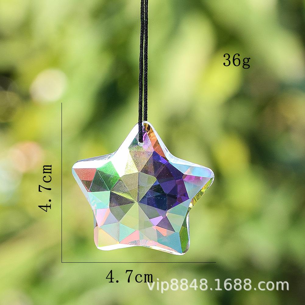 Стеклянный Хрустальный Подвеска Пятиконечная Звезда One Size