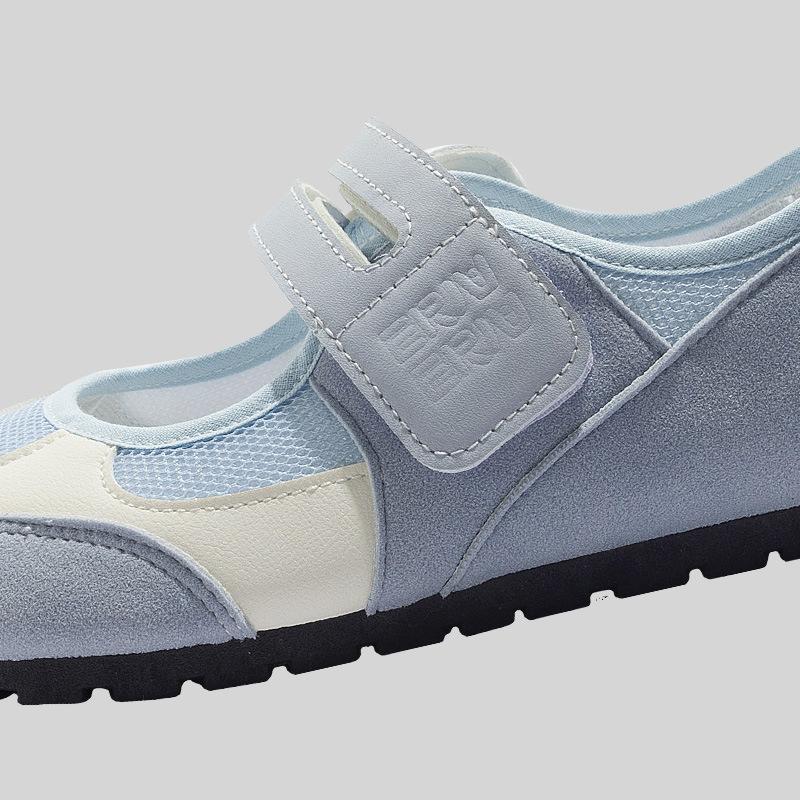 Belle Koreaanse Mary Jane schoenen met klittenbandsluiting, kleine enkelschoenen, 22 jaar, zomer, nieuw, hol, lichtgewicht, casual schoenen