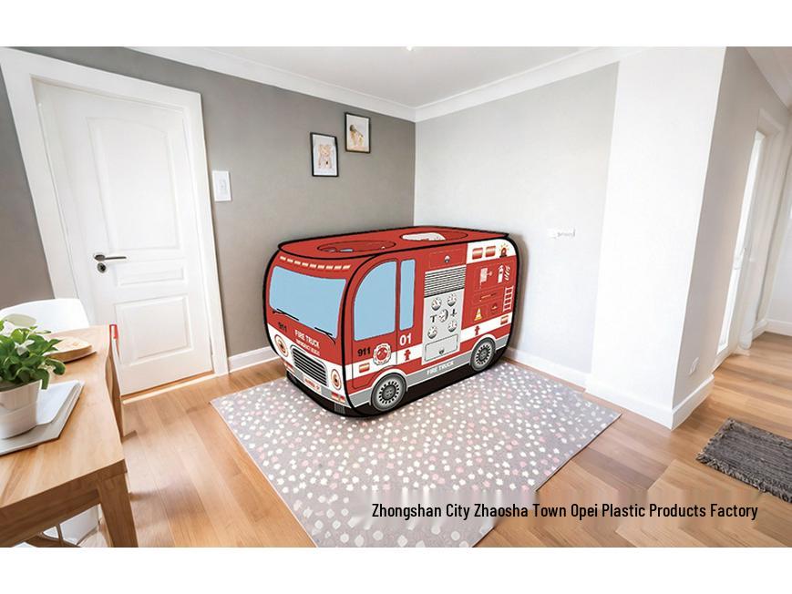 Kids' Police Car & Fire Truck Play Tent - Indoor/Outdoor Foldable Playhouse