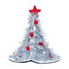 Christmas Tree Hat with Star Topper Festive Tinsel Whimsical for Holiday
