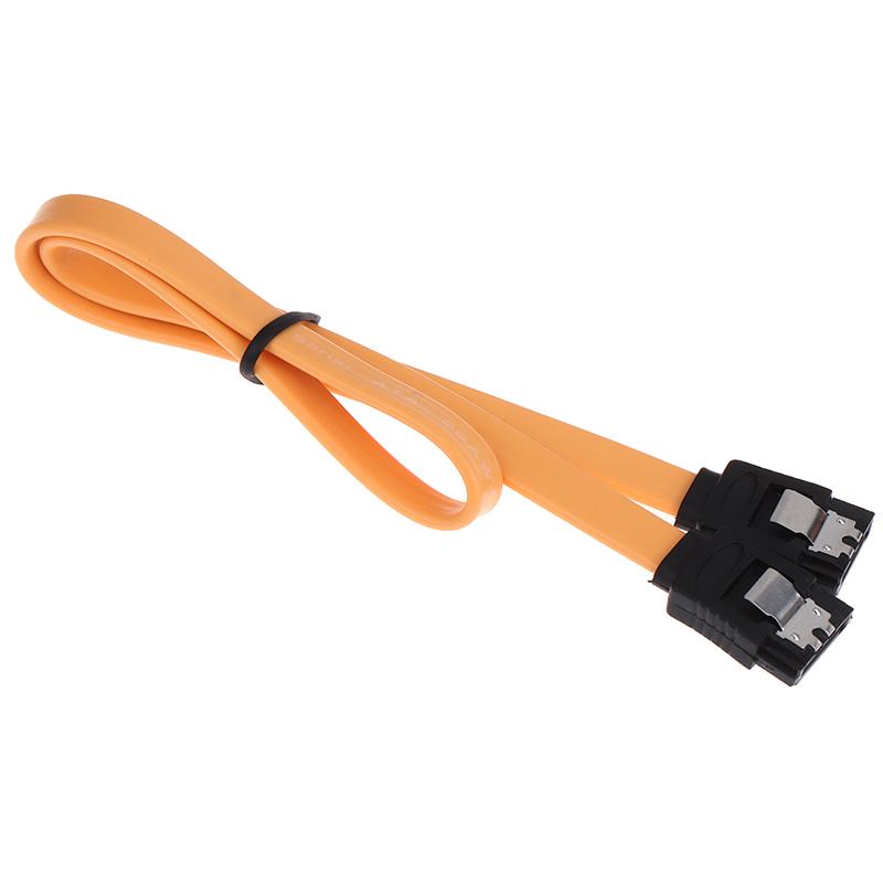 2X 40Cm Sata 3 Iii 3.0 Data Cable 6Gbps For Hdd Ssd With Angle & Lead Clip