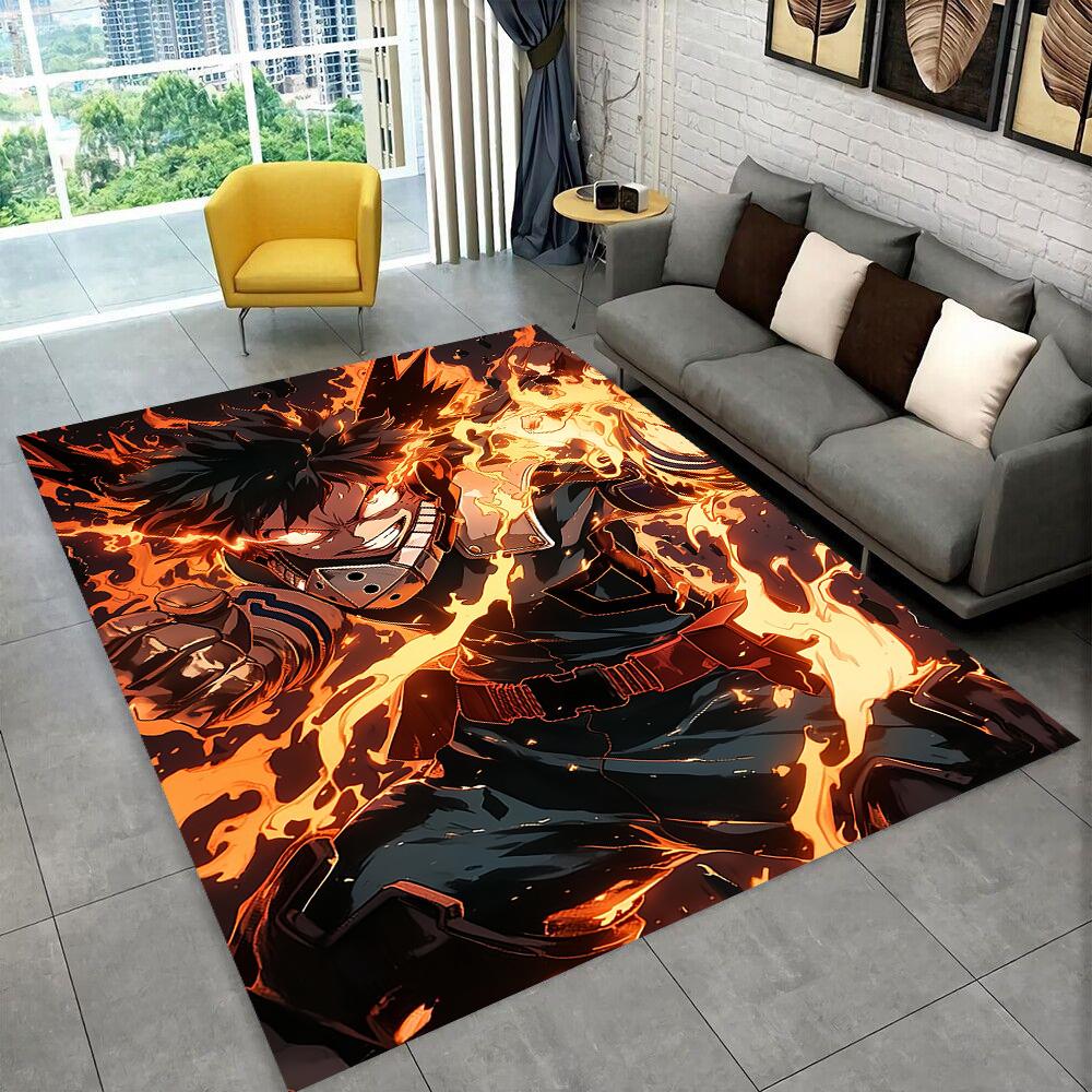 3D Cartoon My Hero Academia Deku Bakugou  Anime Carpet Rug for Living Room Bedroom Home Sofa Decoration,kids Non-slip Floor Mat