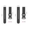 Butterfly Clasp Soft Silicone Watch Band Strap 20mm for Samsung Galaxy Watch4 Classic 46mm 42mm/Galaxy Watch4 44mm 40mm/Amazfit GTS 2E