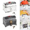 Pirate Treasure Chest with Lock Antique Color Decoration Decorative Vintage