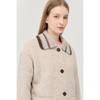 Benetton Knit Collar Wool Coat Bact64561