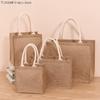 Linen Bag Hand-painted Cotton Sacks Jute Portable Imitation Sacks Linen Bags Shopping Bags Laminated Bags