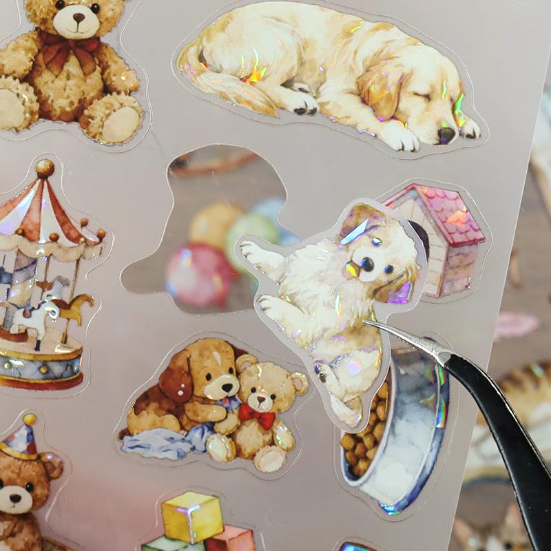 Cross-Border Cuisine: Simple Ins DIY Coffee PET Sticker Book for Scrapbooking