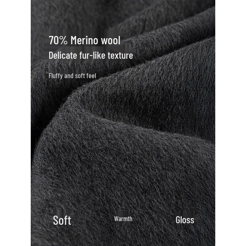 Mohan Yimei Stylish Wool Blend Double-Faced Coat